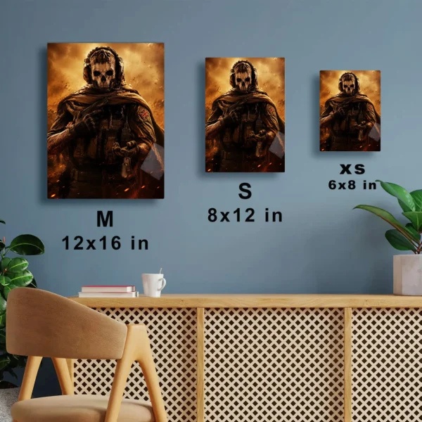 Video Game Metal Poster Wall Decor - COD Ghost - C - Image 7