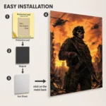 Video Game Metal Poster Wall Decor - COD Operator - C - Image 2