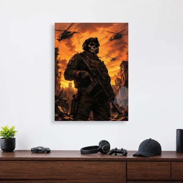 Video Game Metal Poster Wall Decor - COD Operator - C - Image 4