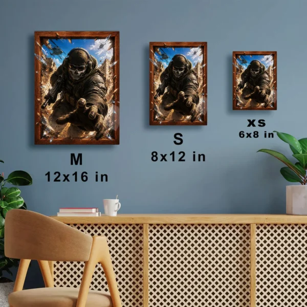 Video Game Metal Poster Wall Decor - COD Ghost - D - Image 7