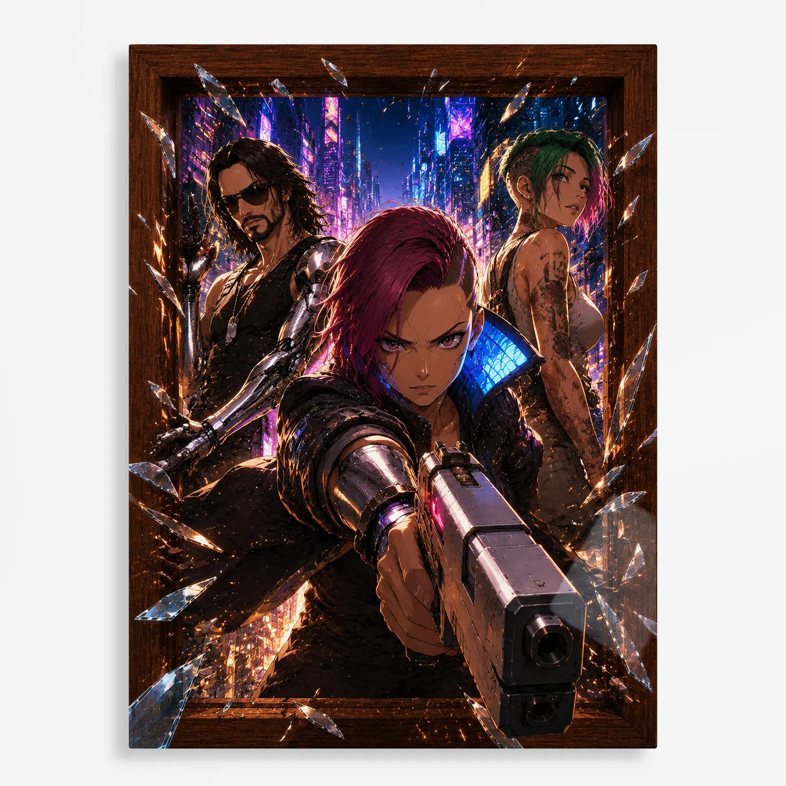 video game metal poster (35) s1 Video Game Metal Poster Wall Decor - 2077 - Image 1