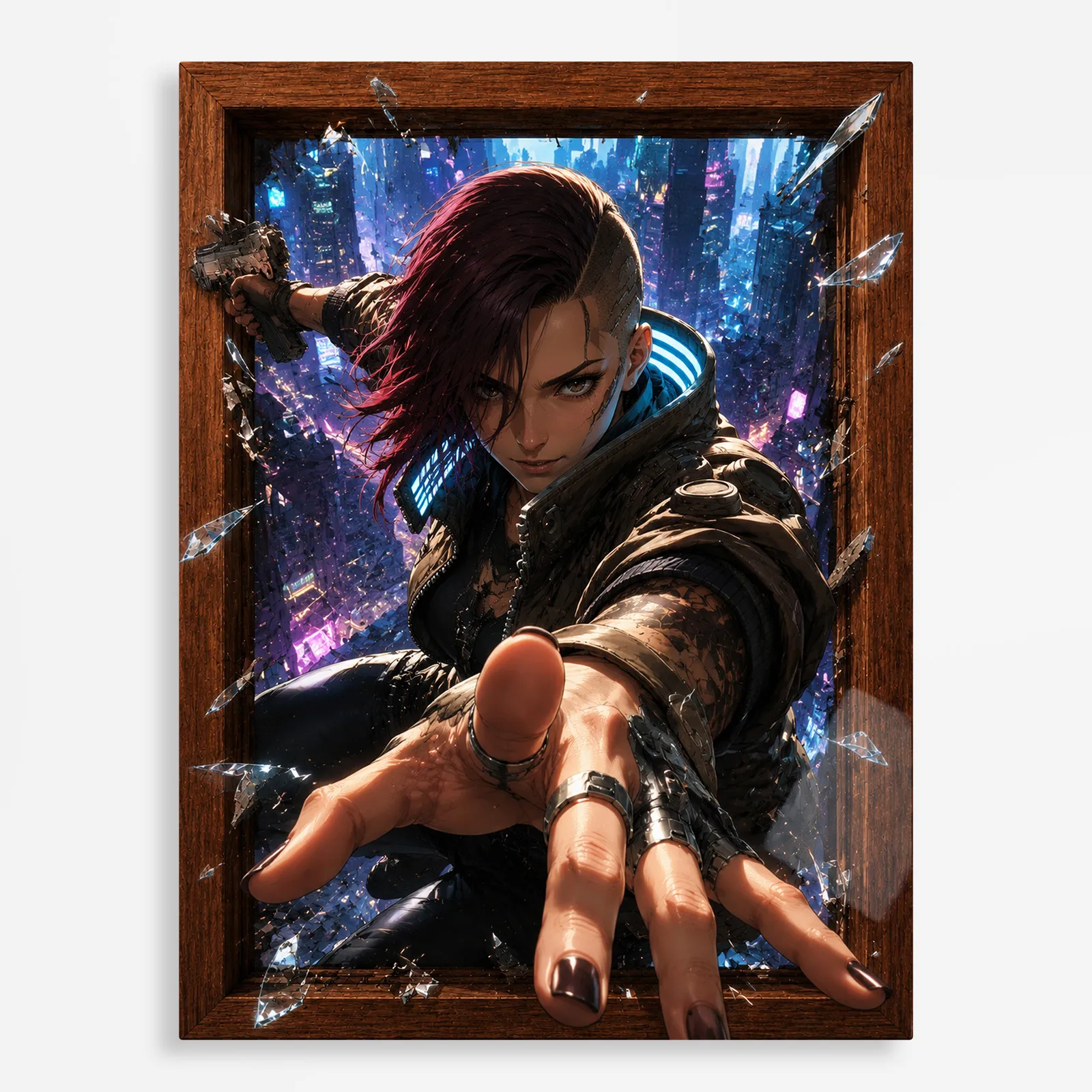 video game metal poster (36) s1 Video Game Metal Poster Wall Decor - 2077 - Image 1
