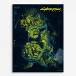 Video Game Metal Poster Wall Decor - 2077 - A