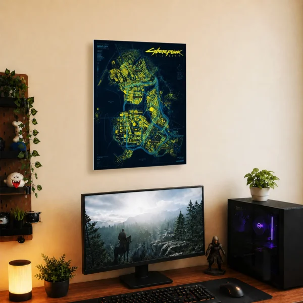 Video Game Metal Poster Wall Decor - 2077 - A - Image 5