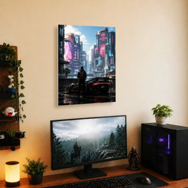 Video Game Metal Poster Wall Decor - 2077 - B - Image 5
