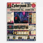 Video Game Metal Poster Wall Decor - 2077 - D