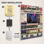Video Game Metal Poster Wall Decor - 2077 - D - Image 2