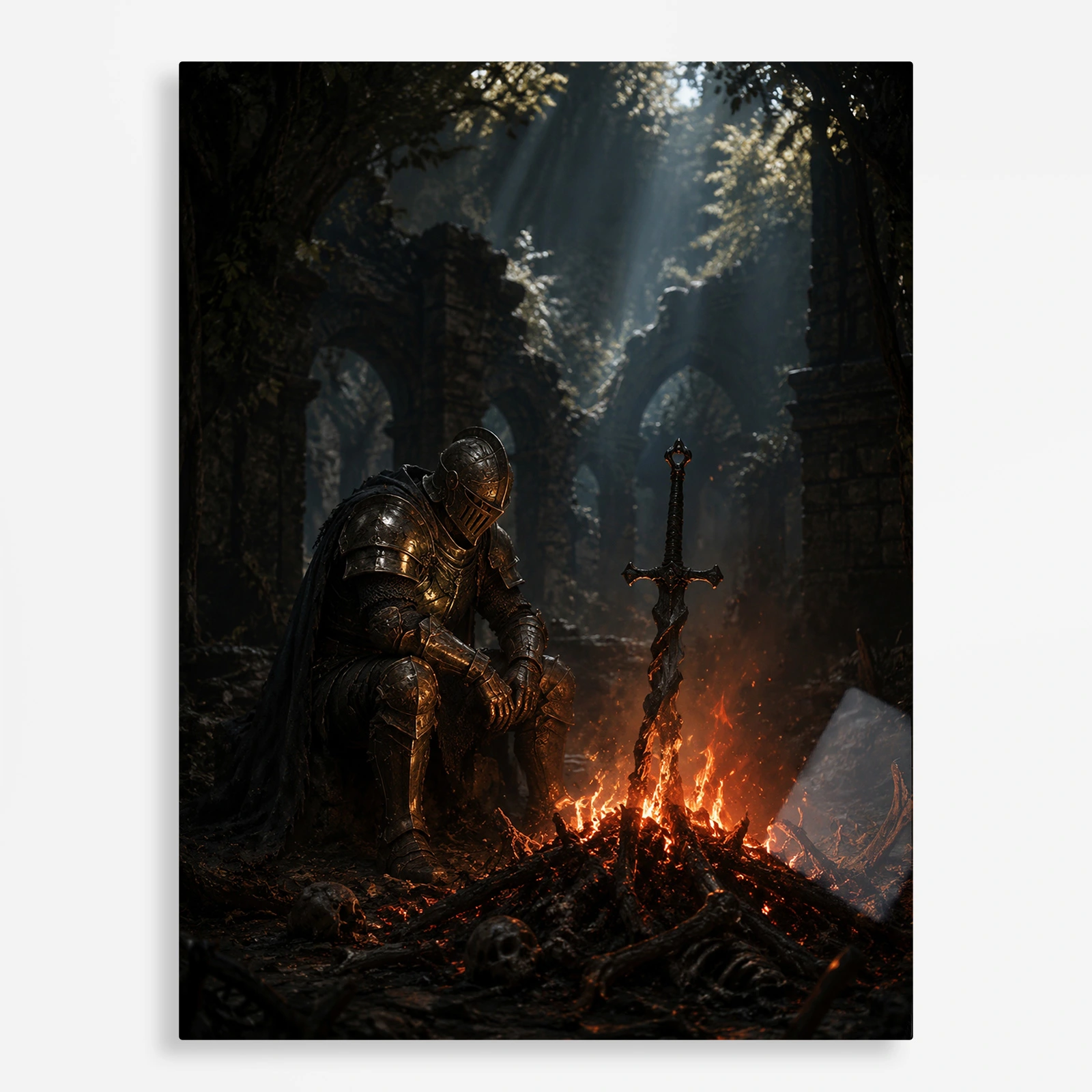 video game metal poster (43) s1 Video Game Metal Poster Wall Decor - DS Chosen Undead - Image 1