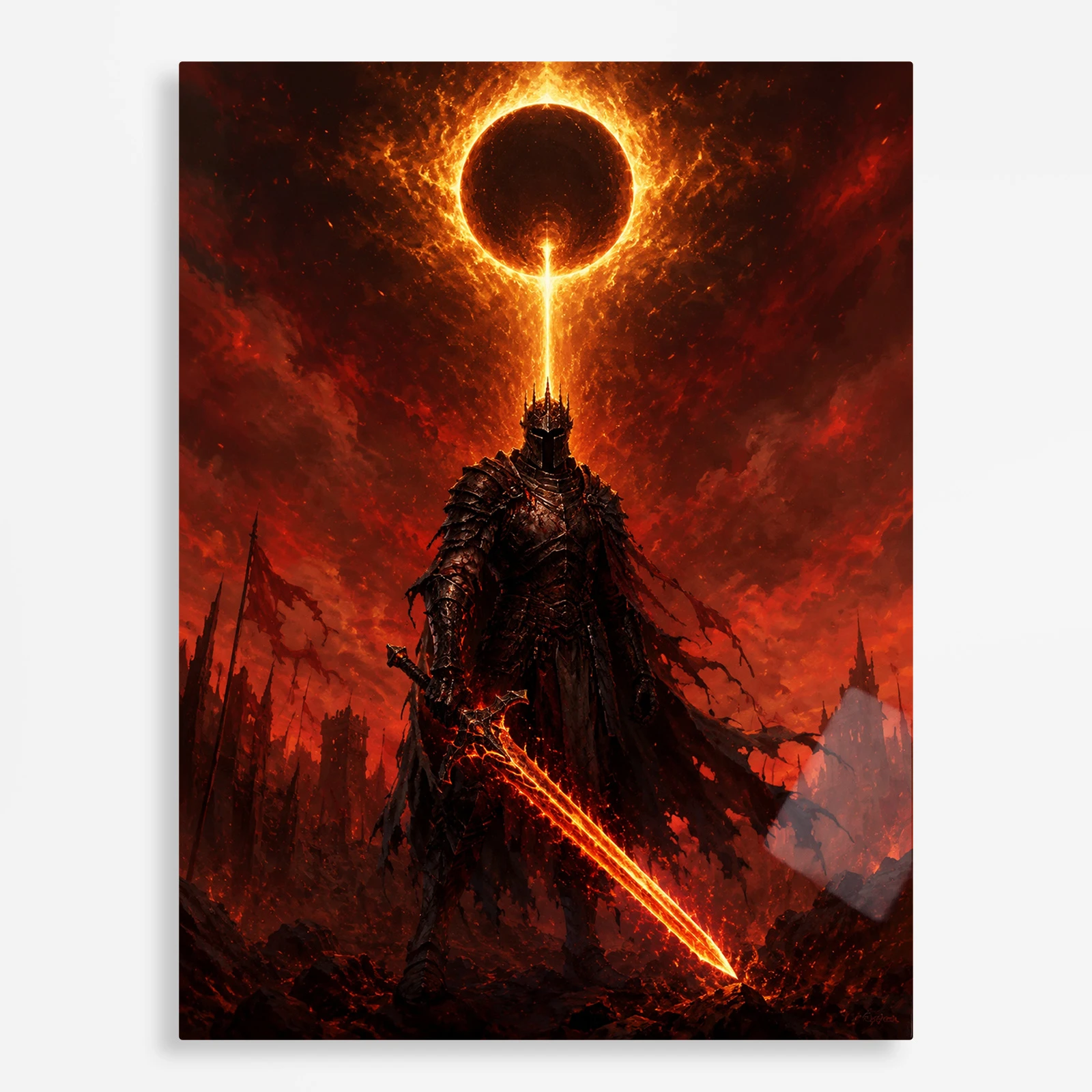 video game metal poster (44) s1 Video Game Metal Poster Wall Decor - DS Soul of Cinder - Image 1