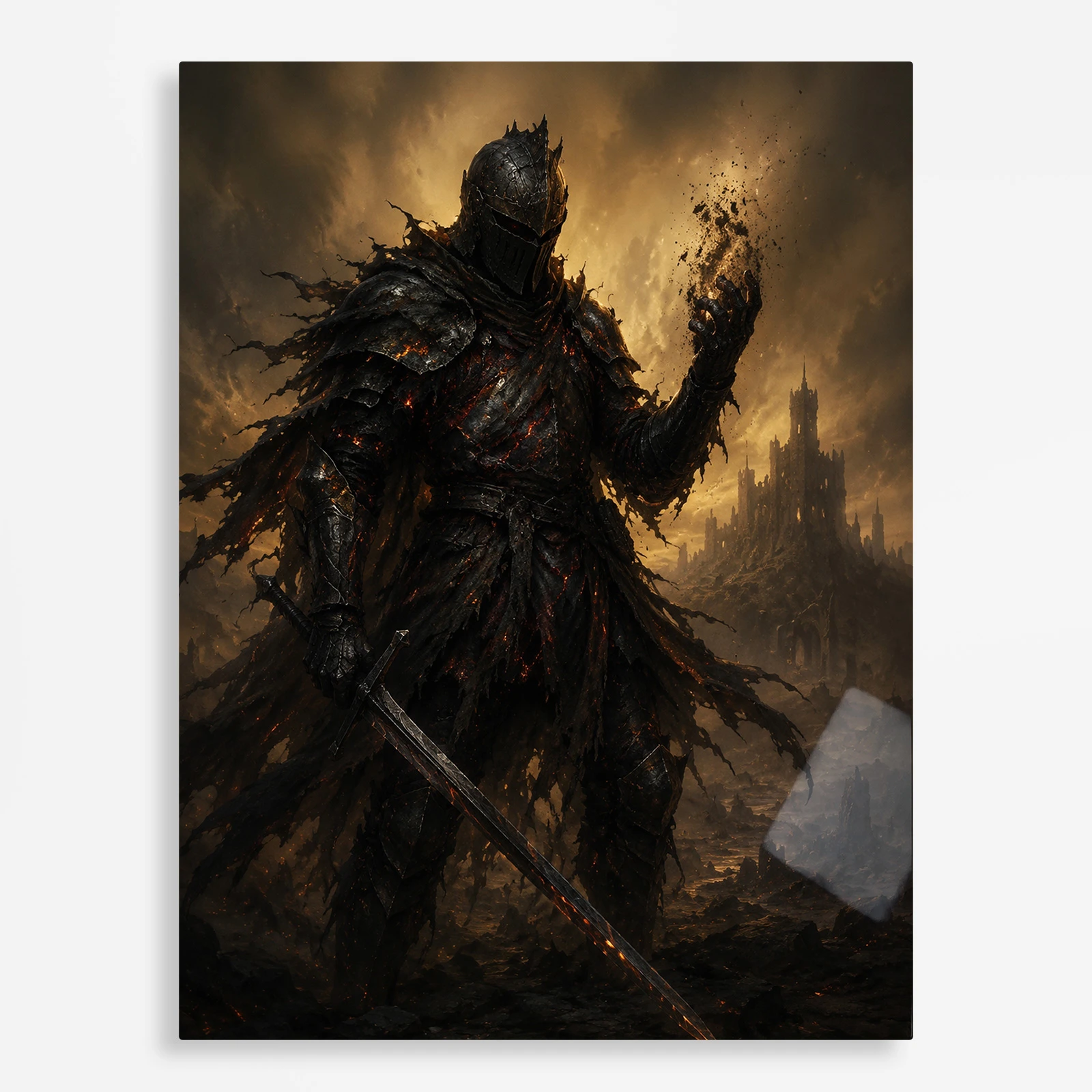 video game metal poster (47) s1 Video Game Metal Poster Wall Decor - DS Chosen Undead - A - Image 1