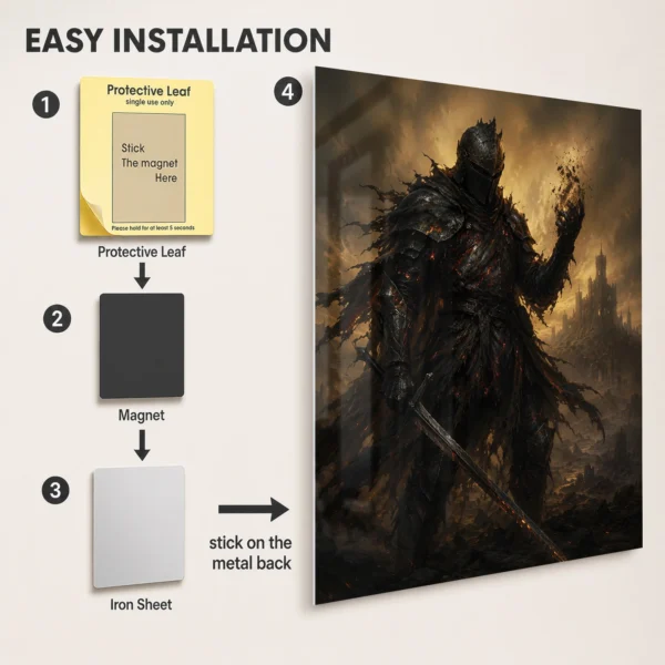 Video Game Metal Poster Wall Decor - DS Chosen Undead - A - Image 2