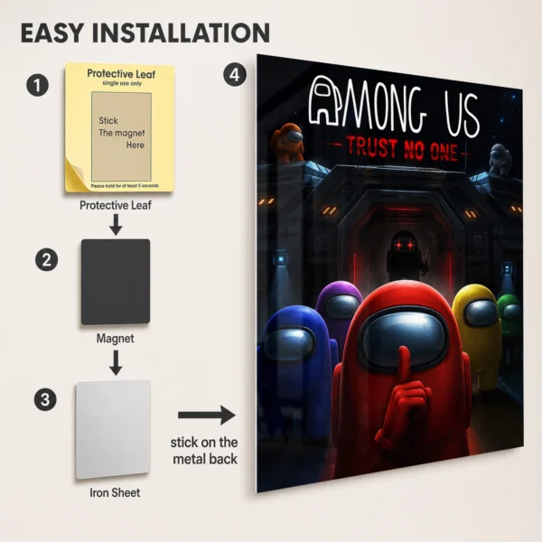 Video Game Metal Poster Wall Decor - AU - D - Image 2