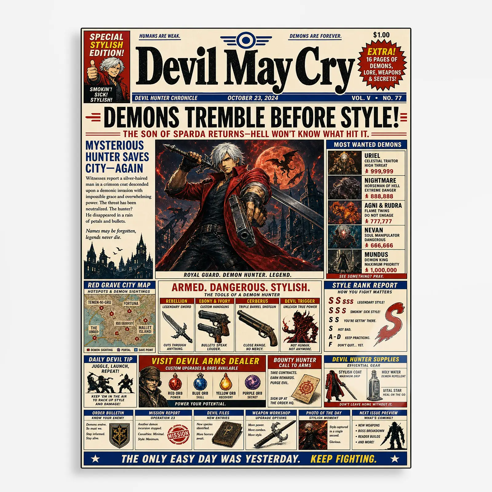 video game metal poster (50) s1 Video Game Metal Poster Wall Decor - DMC - Image 1