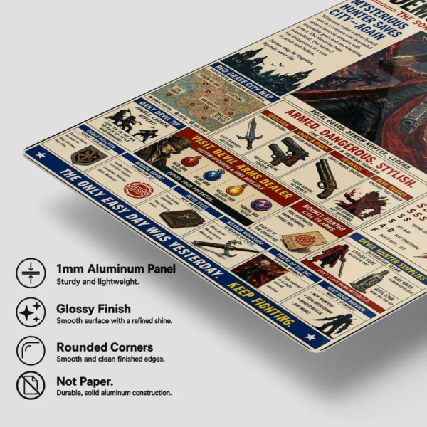Video Game Metal Poster Wall Decor - DMC - Image 6