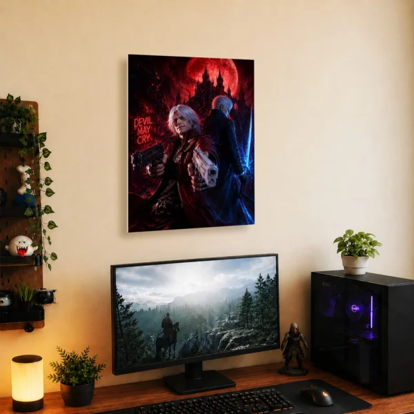 Video Game Metal Poster Wall Decor - DMC - A - Image 5