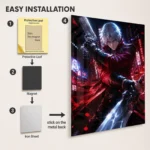 Video Game Metal Poster Wall Decor - DMC Nero - Image 2
