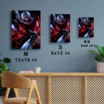 Video Game Metal Poster Wall Decor - DMC Nero - Image 7