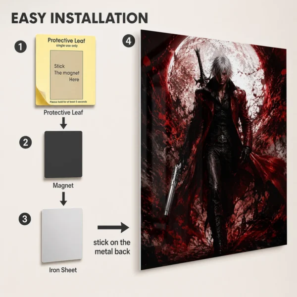 Video Game Metal Poster Wall Decor - DMC Dante - A - Image 2