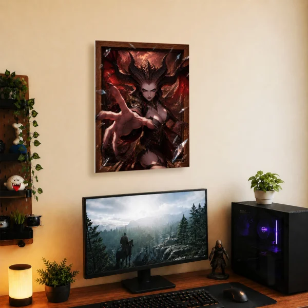 Video Game Metal Poster Wall Decor - Dark Realm Lilith - Image 5