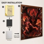 Video Game Metal Poster Wall Decor - Dark Realm Diablo - Image 2