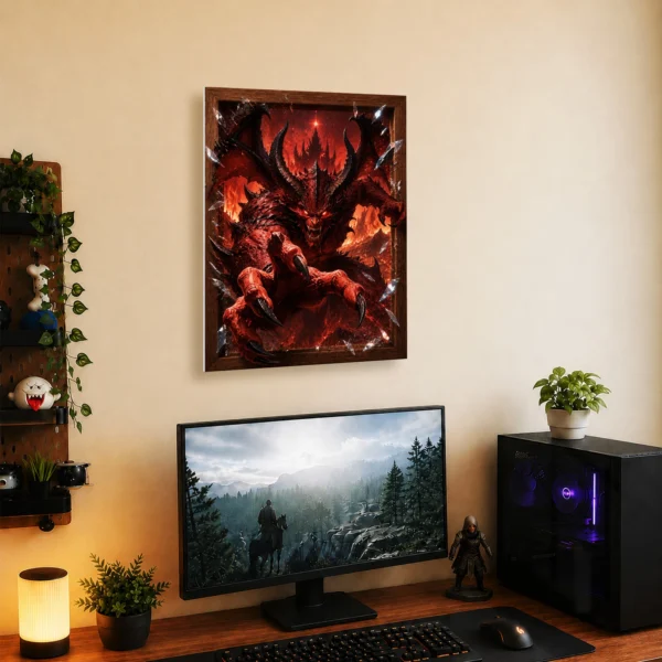 Video Game Metal Poster Wall Decor - Dark Realm Diablo - Image 5