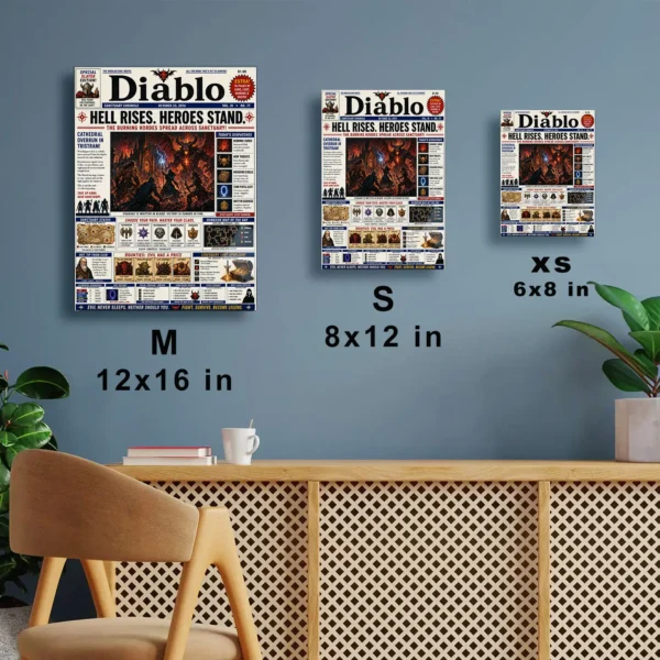Video Game Metal Poster Wall Decor - Dark Realm - Image 7