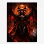 Video Game Metal Poster Wall Decor - Dark Realm Lilith - A
