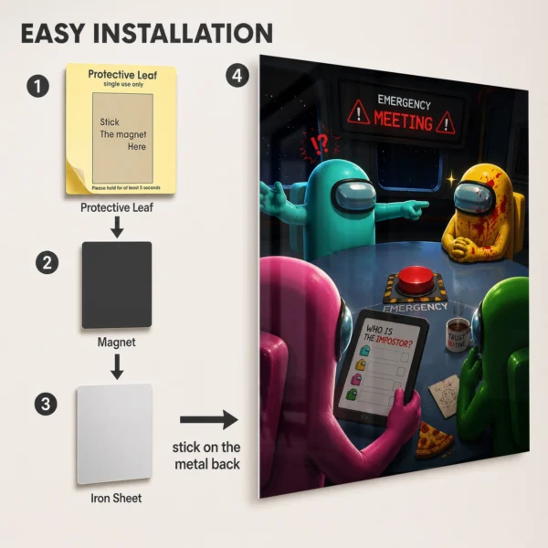 Video Game Metal Poster Wall Decor - AU - E - Image 2