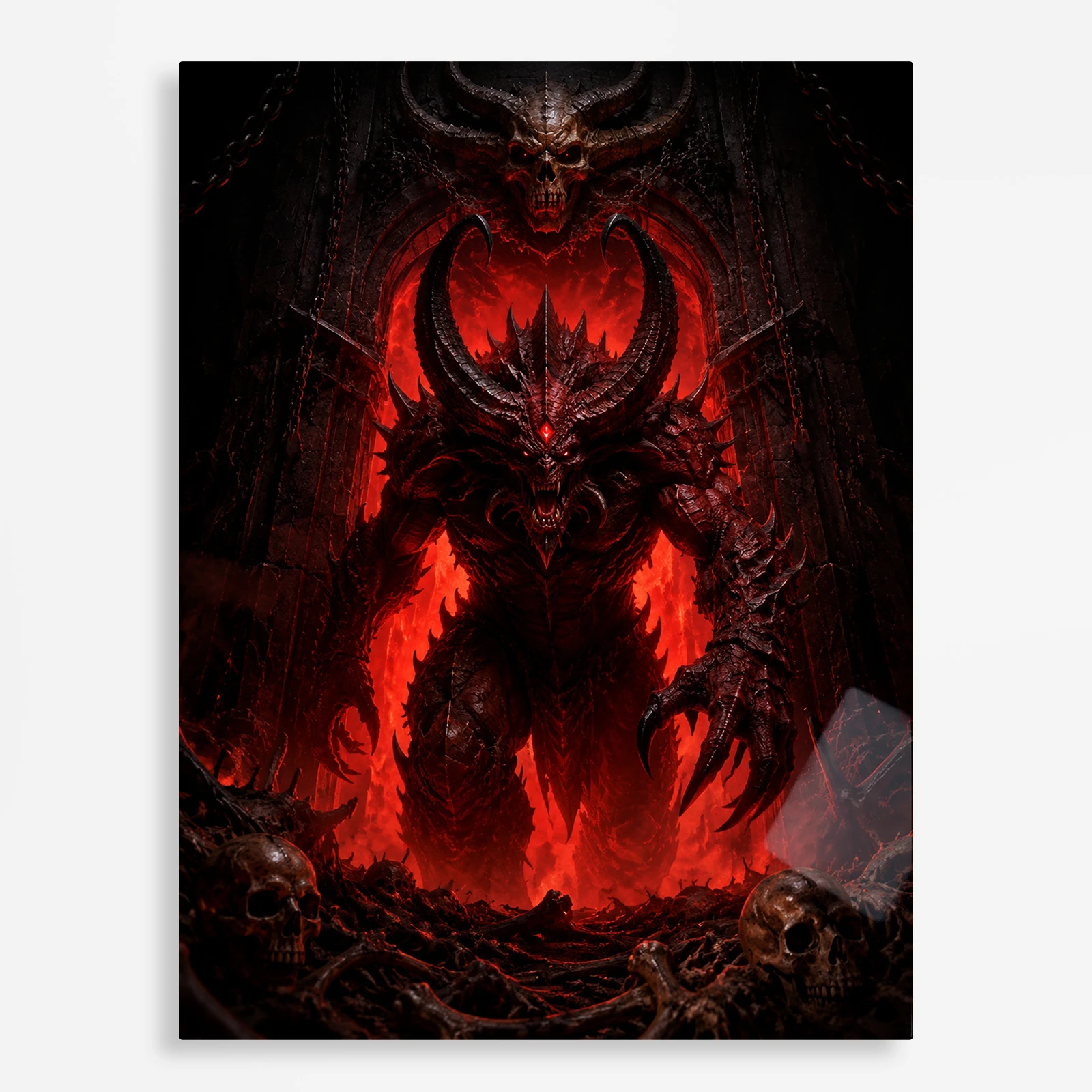 video game metal poster (60) s1 Video Game Metal Poster Wall Decor - Dark Realm Diablo - A - Image 1