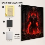 Video Game Metal Poster Wall Decor - Dark Realm Diablo - A - Image 2