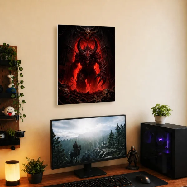Video Game Metal Poster Wall Decor - Dark Realm Diablo - A - Image 5