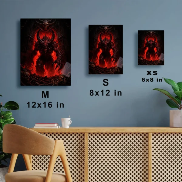 Video Game Metal Poster Wall Decor - Dark Realm Diablo - A - Image 7