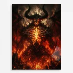 Video Game Metal Poster Wall Decor - Dark Realm Diablo - B