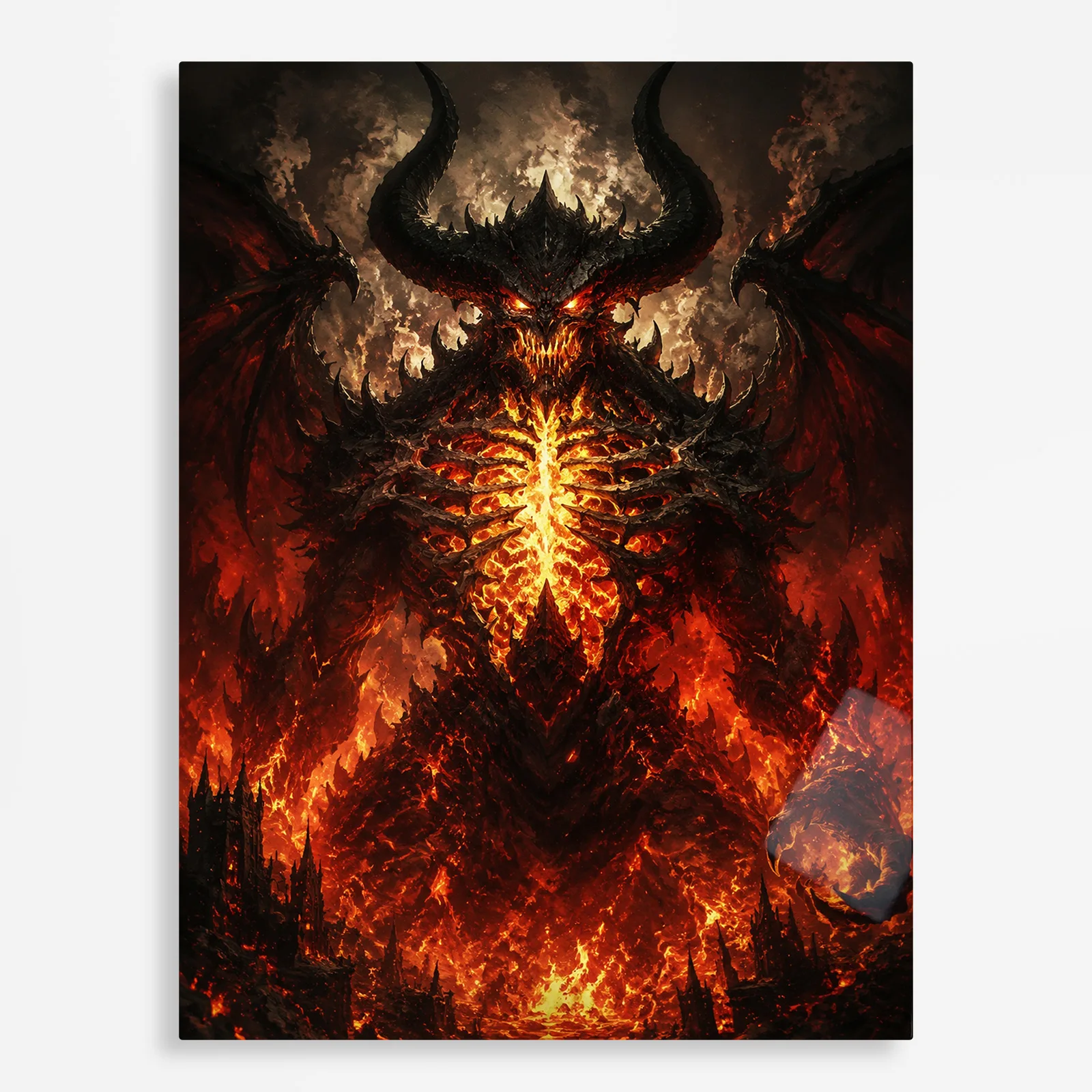 video game metal poster (61) s1 Video Game Metal Poster Wall Decor - Dark Realm Diablo - B - Image 1