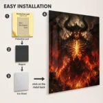 Video Game Metal Poster Wall Decor - Dark Realm Diablo - B - Image 2