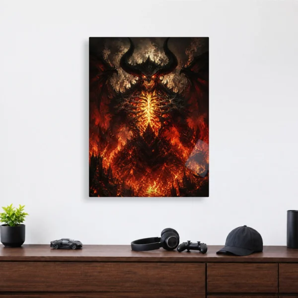 Video Game Metal Poster Wall Decor - Dark Realm Diablo - B - Image 4