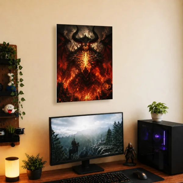 Video Game Metal Poster Wall Decor - Dark Realm Diablo - B - Image 5