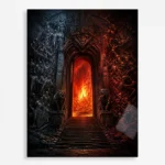 Video Game Metal Poster Wall Decor - Dark Realm - A