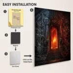 Video Game Metal Poster Wall Decor - Dark Realm - A - Image 2