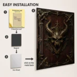 Video Game Metal Poster Wall Decor - Dark Realm - B - Image 2