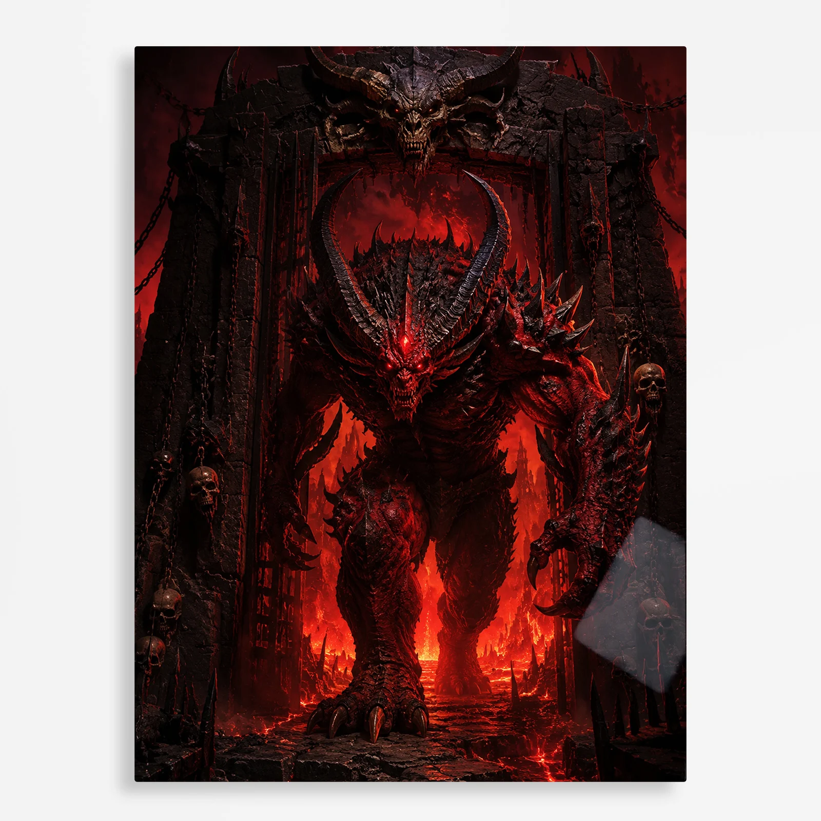 video game metal poster (64) s1 Video Game Metal Poster Wall Decor - Dark Realm Diablo - C - Image 1