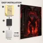 Video Game Metal Poster Wall Decor - Dark Realm Diablo - C - Image 2