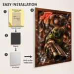 Video Game Metal Poster Wall Decor - Doom - Image 2