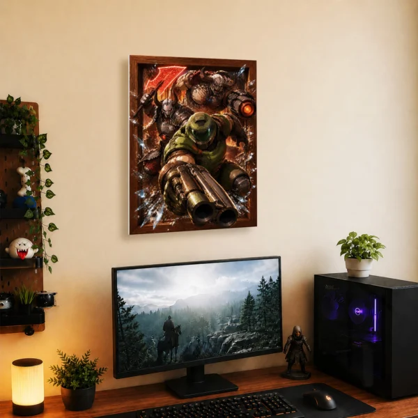 Video Game Metal Poster Wall Decor - Doom - Image 5