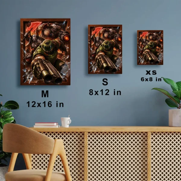 Video Game Metal Poster Wall Decor - Doom - Image 7