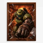 Video Game Metal Poster Wall Decor - Doom