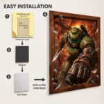 Video Game Metal Poster Wall Decor - Doom - Image 2