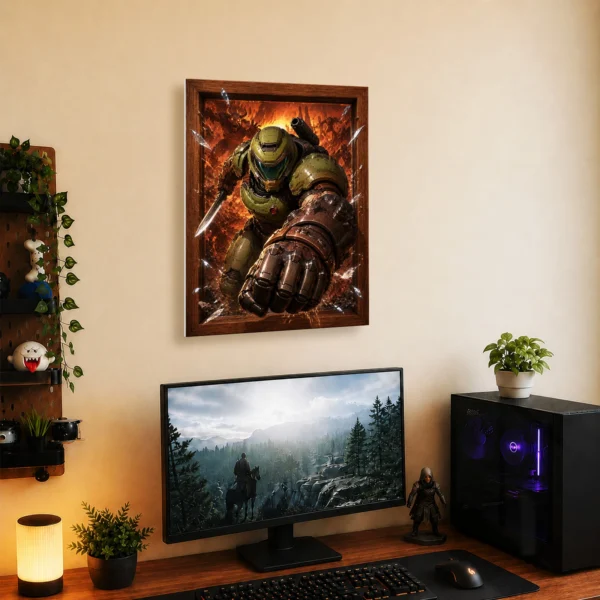 Video Game Metal Poster Wall Decor - Doom - Image 5