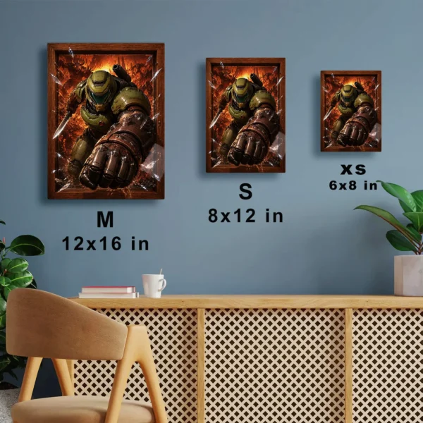 Video Game Metal Poster Wall Decor - Doom - Image 7