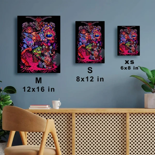 Video Game Metal Poster Wall Decor - Doom - A - Image 7